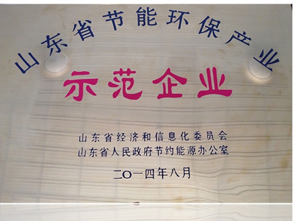 山东省节能环保产业示范企业